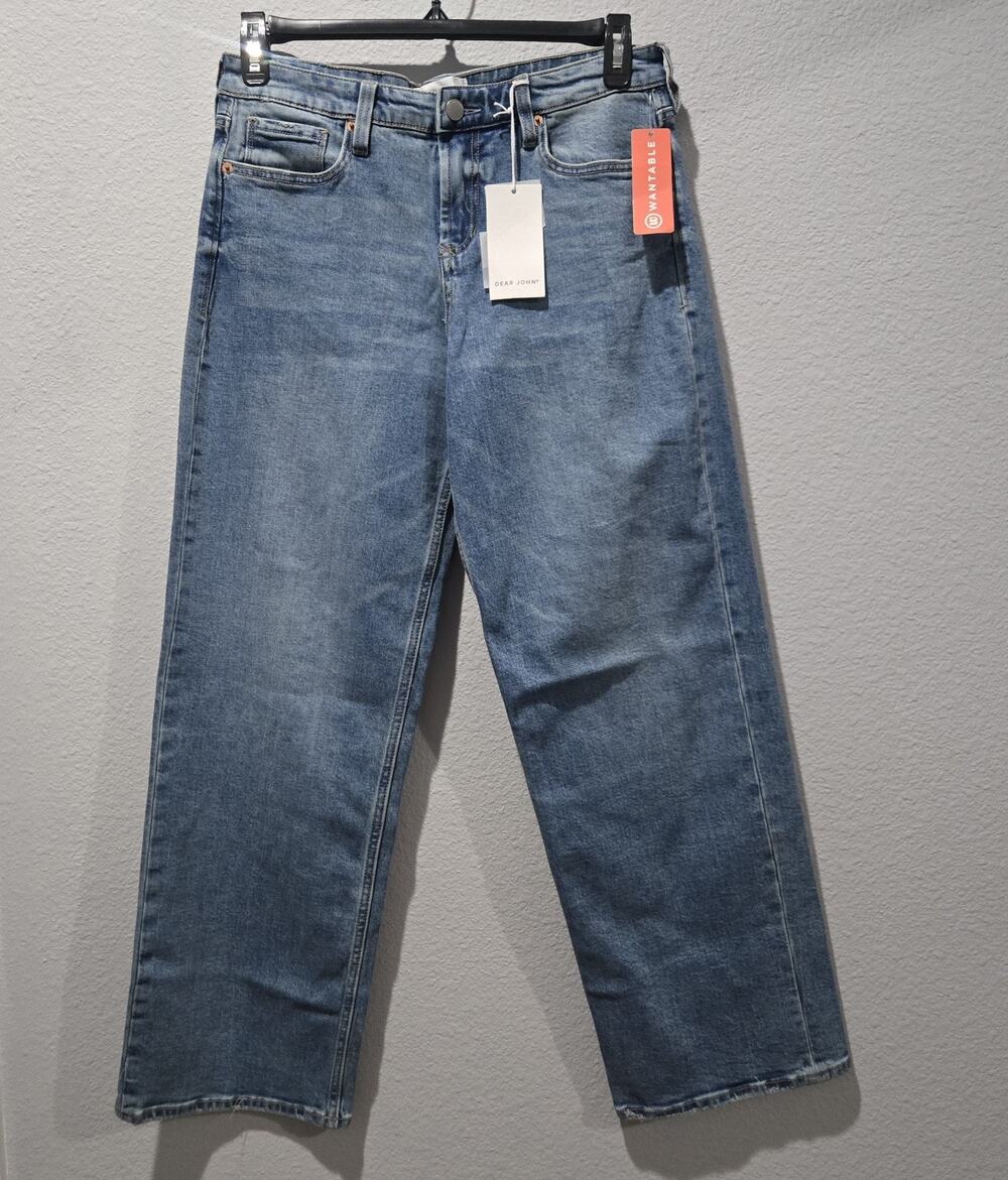 Dear John Jeans 29 Blue Taylor High Rise Straight Leg